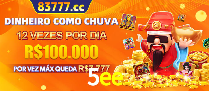 Banner do programa de recompensas Recomende para amigos do 5ee, detalhando os bônus por convidar amigos, com prêmios que chegam a R$288.888.