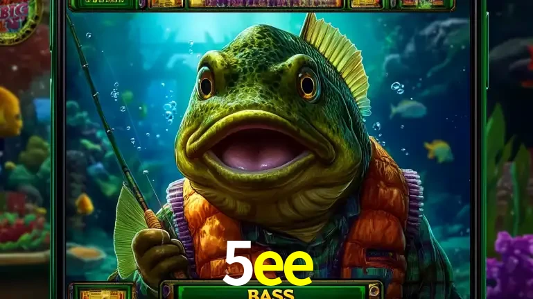 Personagem de peixe pescador do popular jogo de slot com tema de pescaria, uma das emocionantes opções de caça-níqueis para jogar e ganhar no cassino 5ee.
